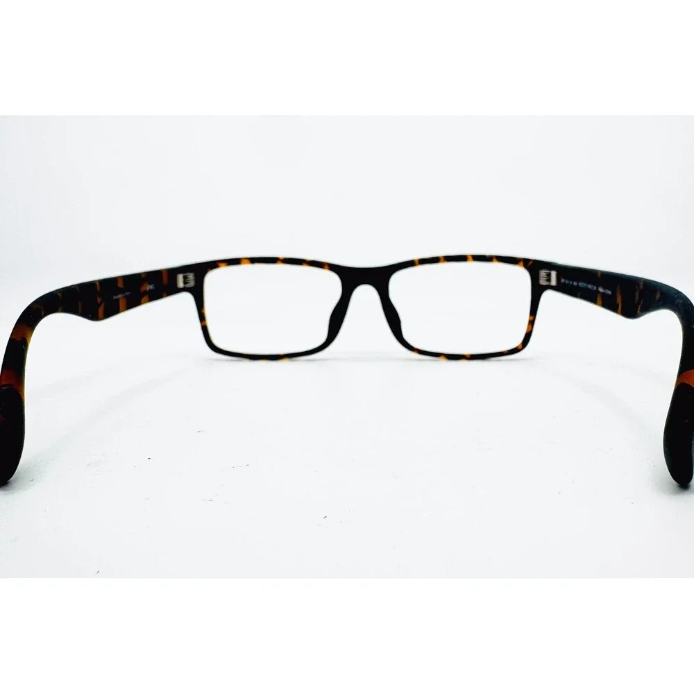 JINS Eyeglasses Mens Tortoise Brown Rectangular Frame MRF-13A-695 53-17-149 34